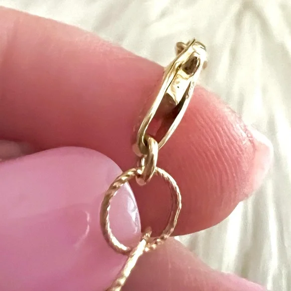 14k gold CAODURO Italian Luxury bracelet rings/circles - Picture 6 of 13